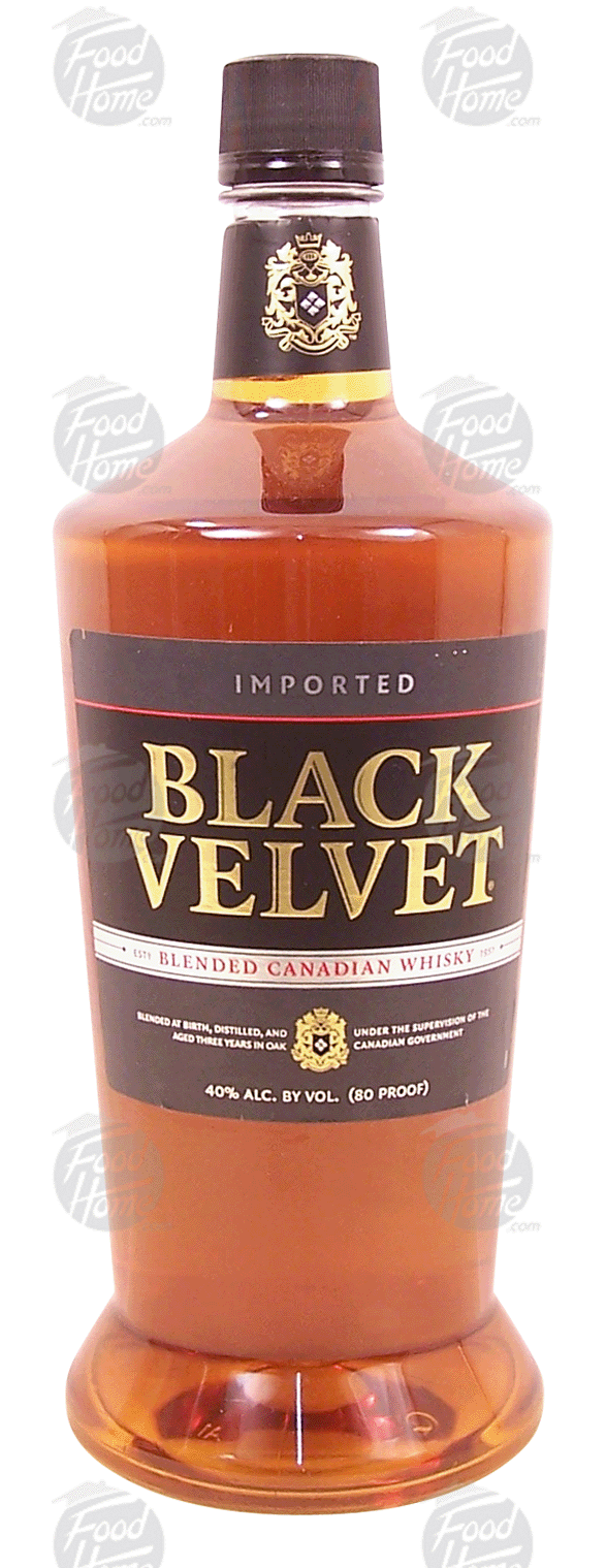 Black Velvet  blended candian whiskey, 40% alc. by vol. Full-Size Picture